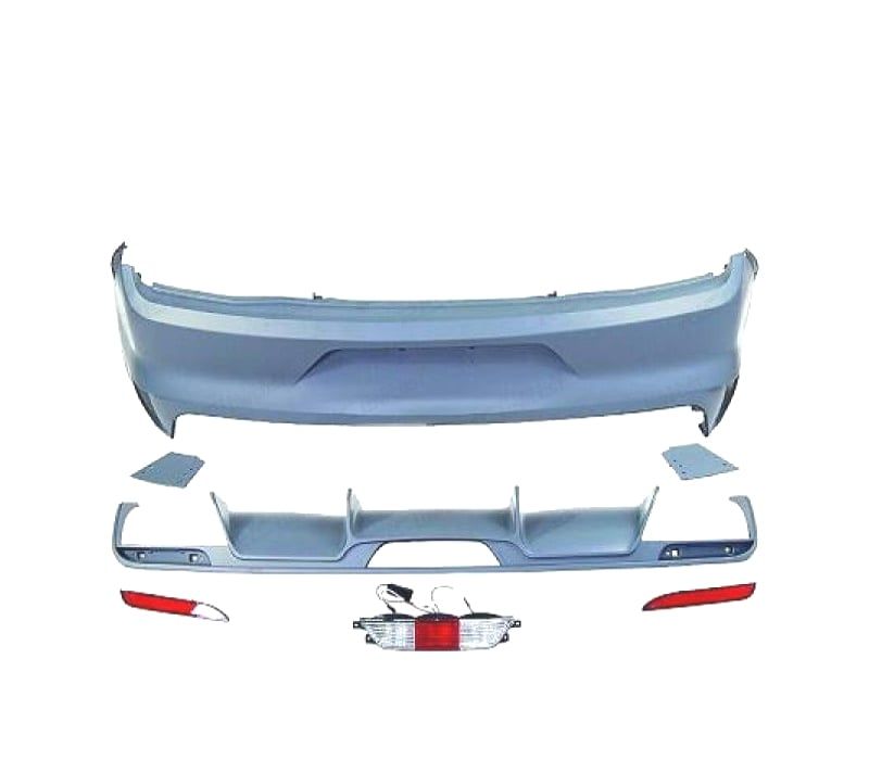 PARA-CHOQUES TRASEIRO FORD MUSTANG 15-17 DUPLO ESCAPE