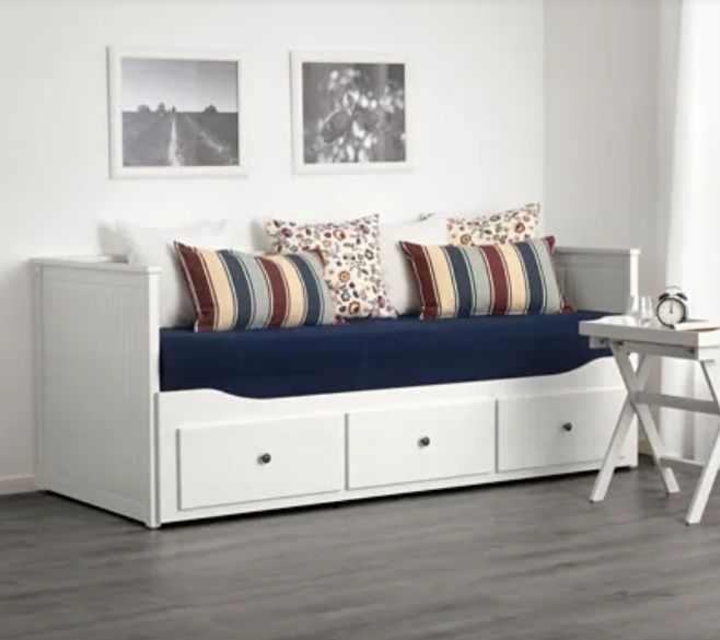 Ikea HEMNES łóżko rozsuwane King size 160x200 materace Moshult