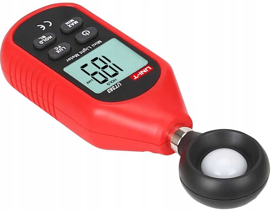 LUKSOMIERZ Światłomierz miernik natężenia światła ZESTAW baterie