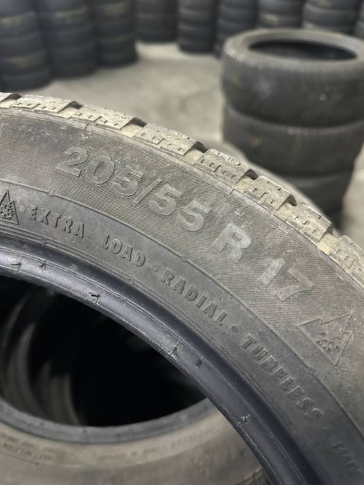 Автошини зимові Continental 205/55/17 (2шт) Резина,Колеса,Гума,Скати,