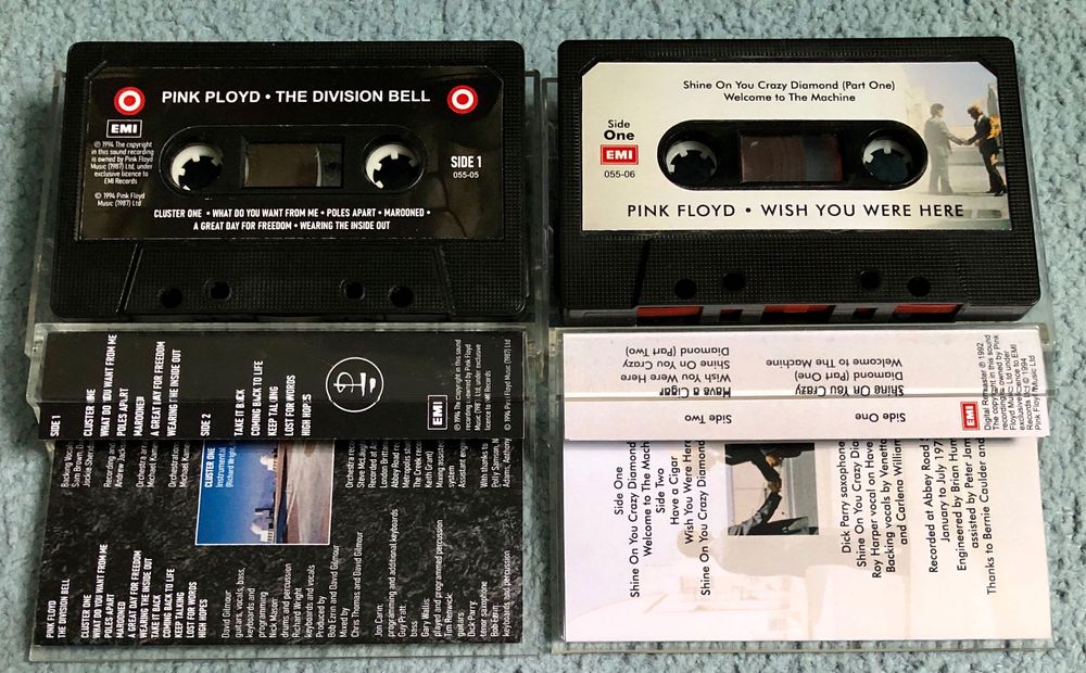 Аудиокассеты Pink Floyd