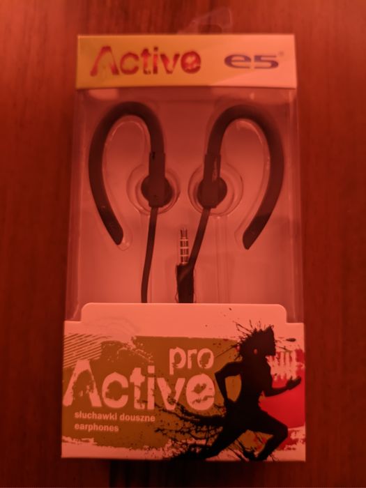 Słuchawki douszne active pro e5 nowe