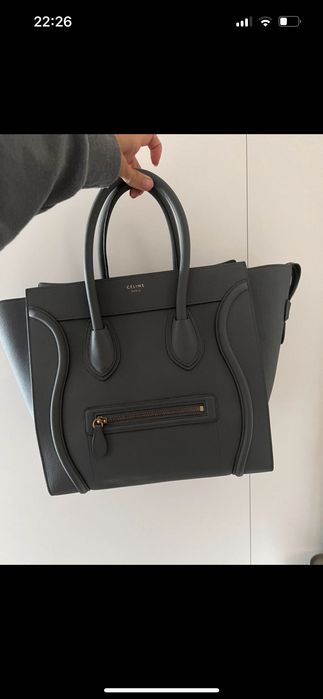 Mala grande Cinzenta Celine