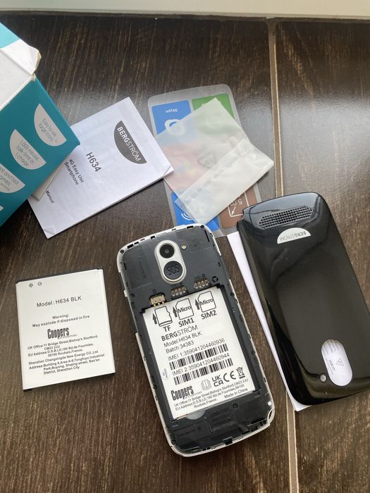 Смартфон для пожилых людей Bergstrom 4G H634 BLK