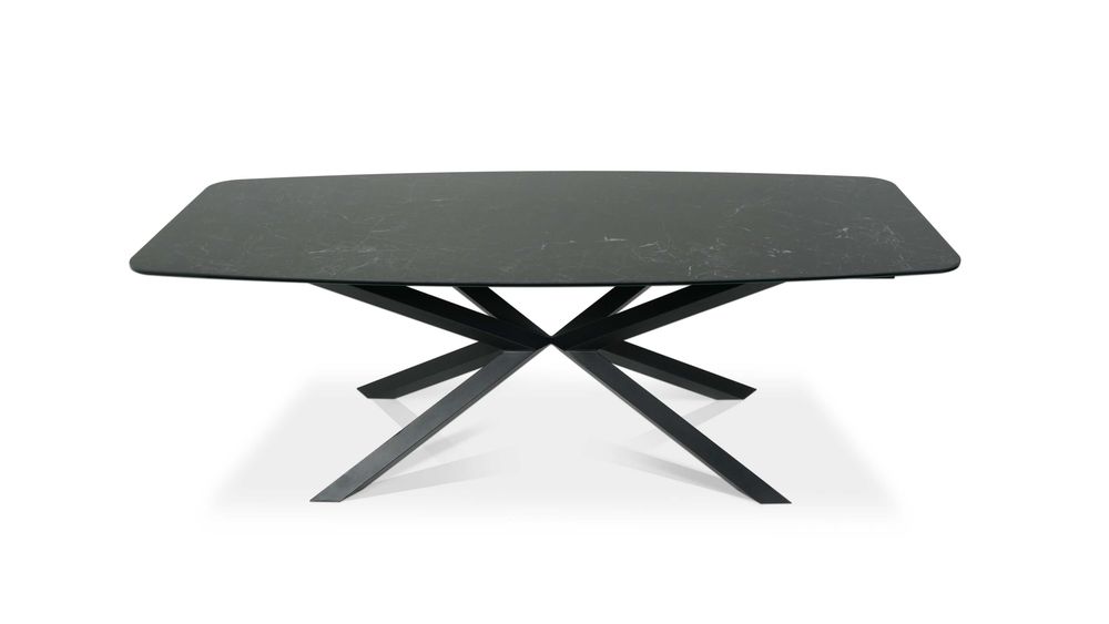 Stół ze spieku kwarcowego 220x100 Nero Greco mat