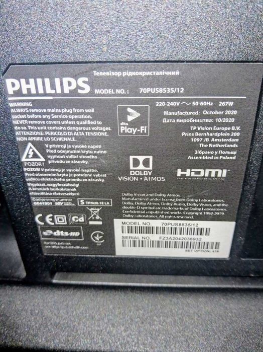 Telewizor Philips 70 cali