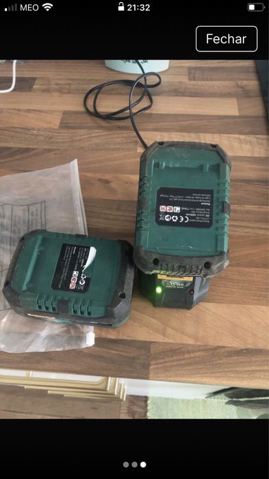 Baterias  recarregaveis para maquinas