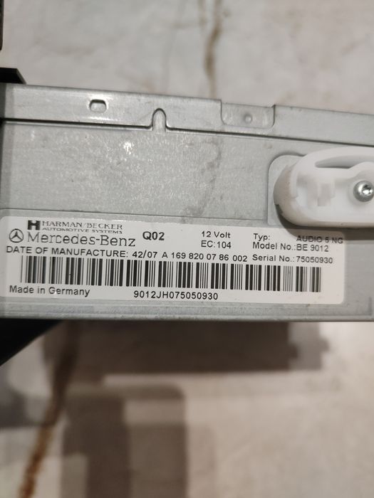 Radio samochodowe Mercedes Benz