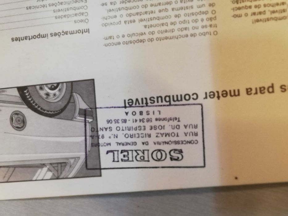 Opel Corsa A - Manual do condutor