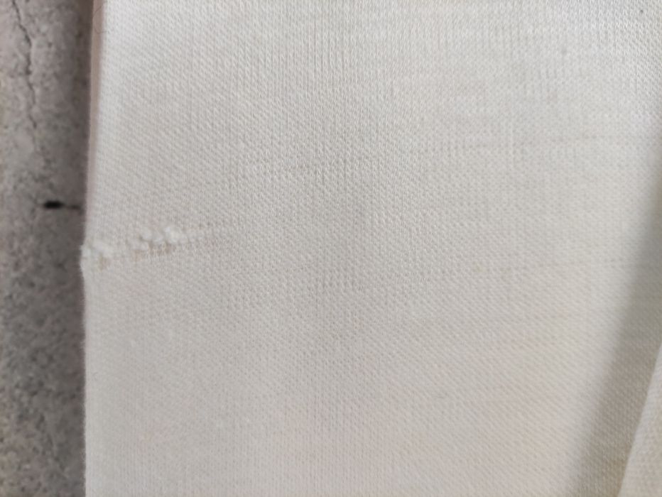 Трикотаж ткань/труба (чулок) подкладочный, белый, ширина 0,42мх2