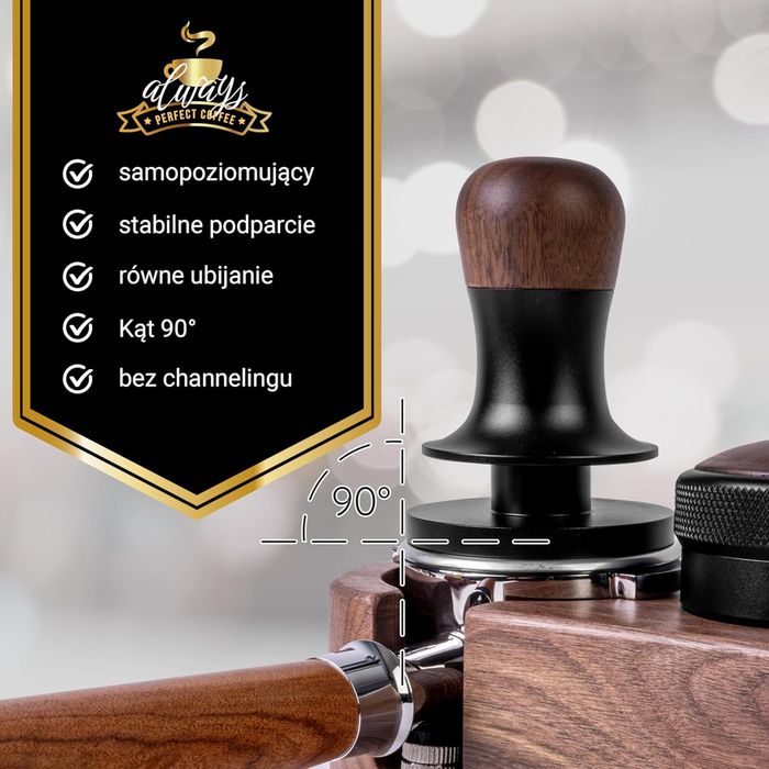 Tamper do kawy 58 mm z regulacją ciśnienia