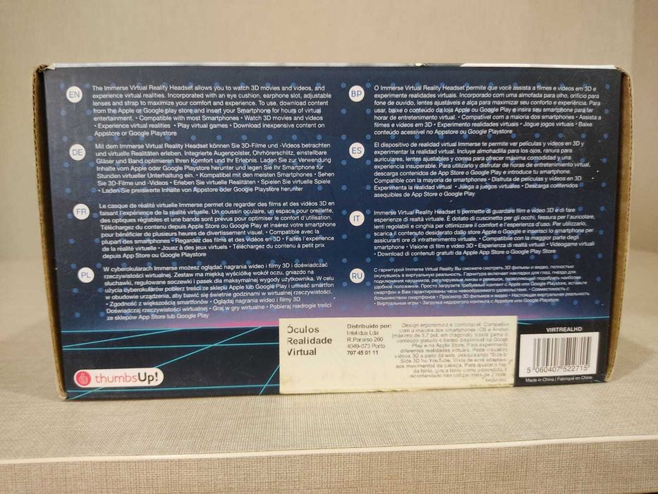 Óculos de realidade virtual para smartphone