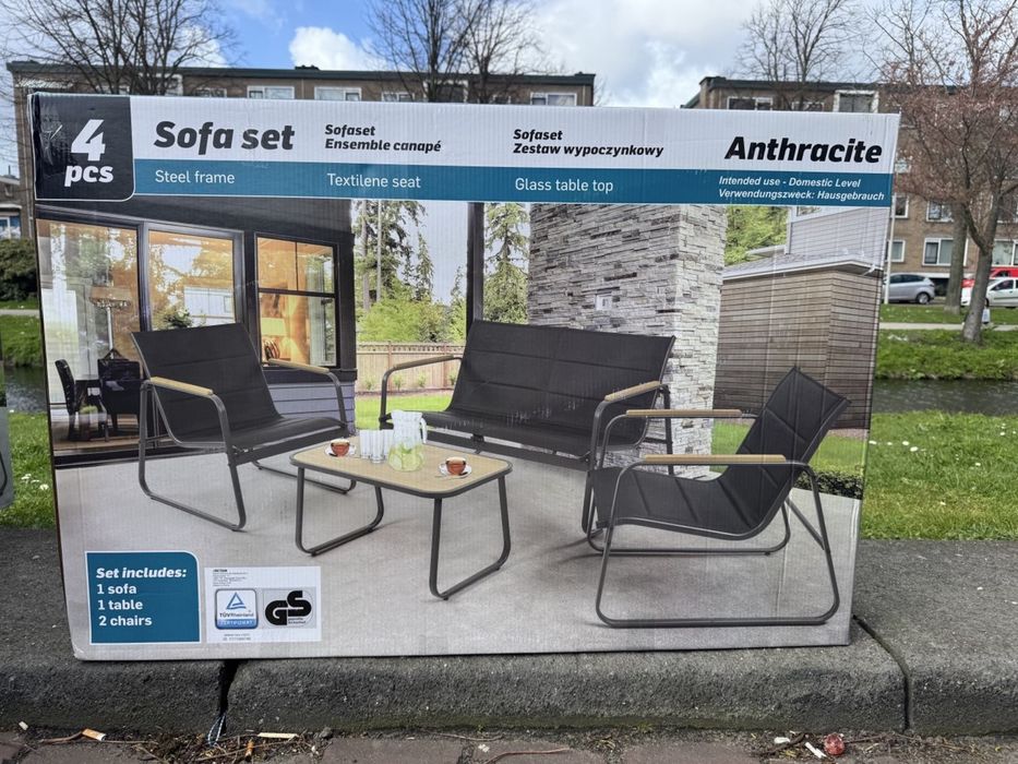 Набір садових меблів Комплект стіл + диван + 2 крісла