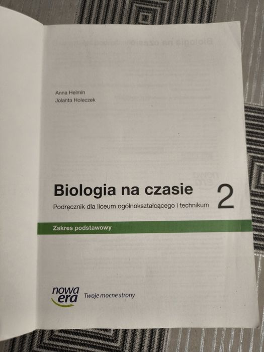 Podręcznik Biologia na czasie 2 zakres podstawowy