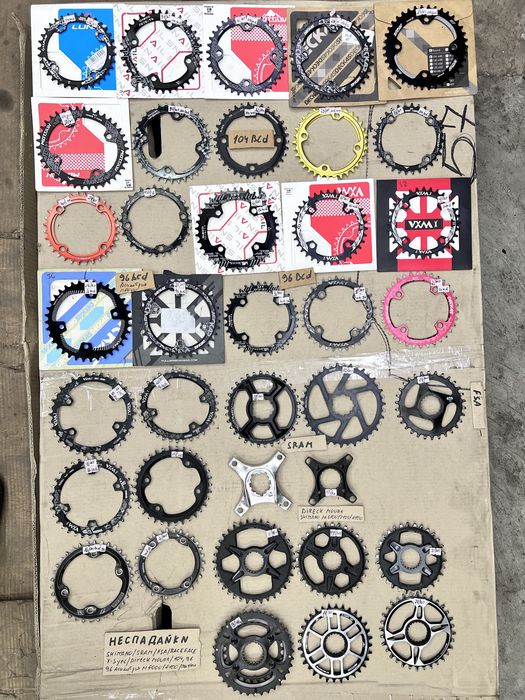 вело звезды перекидки шатуны седла касеты  манетки