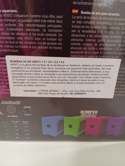 Bomba de ar para aquário