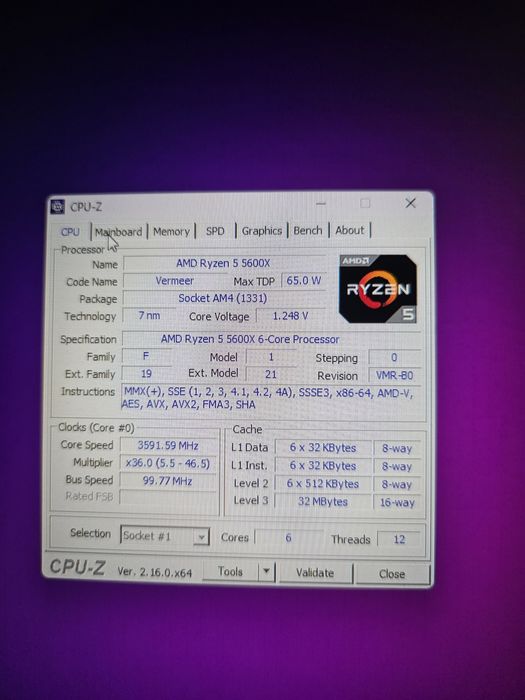 Ігровий ПК Ryaen 5 5600X, RTX 3060Ti, Ram 32Gb ,ssd 1 Tb