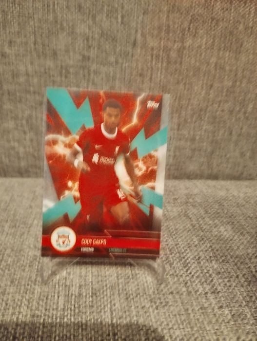 Topps fan set Liverpool 2023/24 super electric parallel Cody gakpo