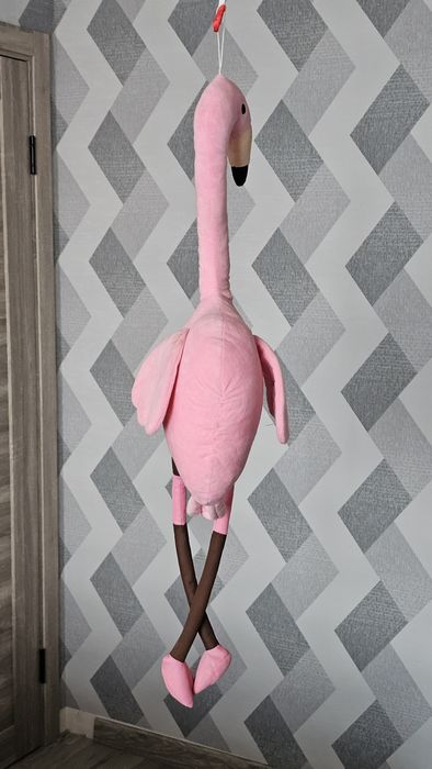 Іграшка м'яка фламінго нова