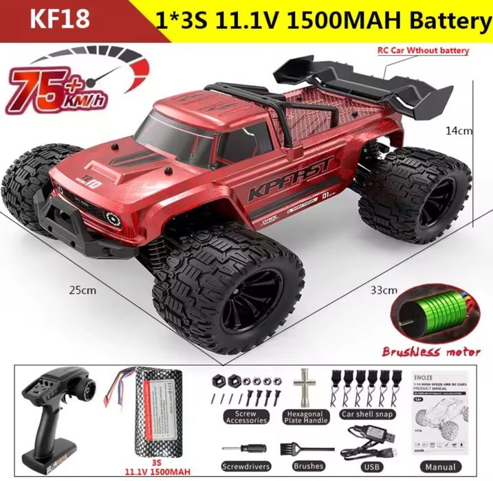 KF18 1:14 4WD RC 75км/год машика на радіокеровані