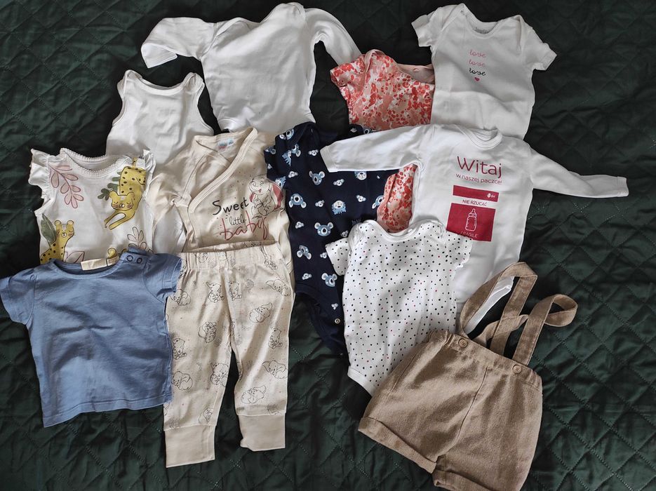 Sprzedam karton ubranek 0-3 m