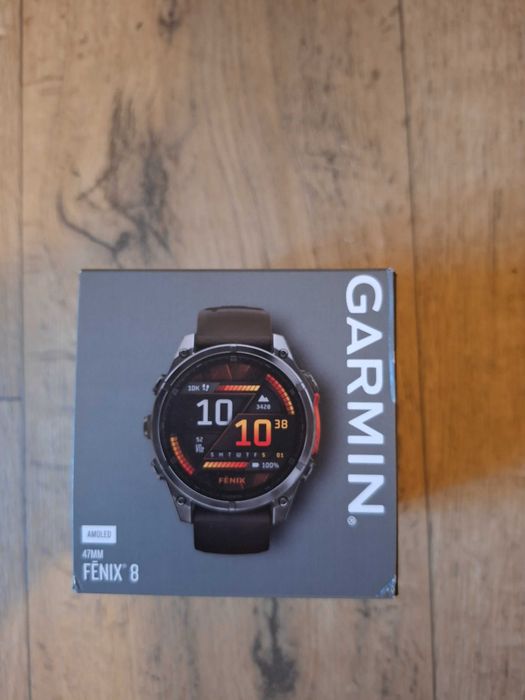 Garmin Fenix 8 47 mm AMOLED Slate Grey z czarnym paskiem