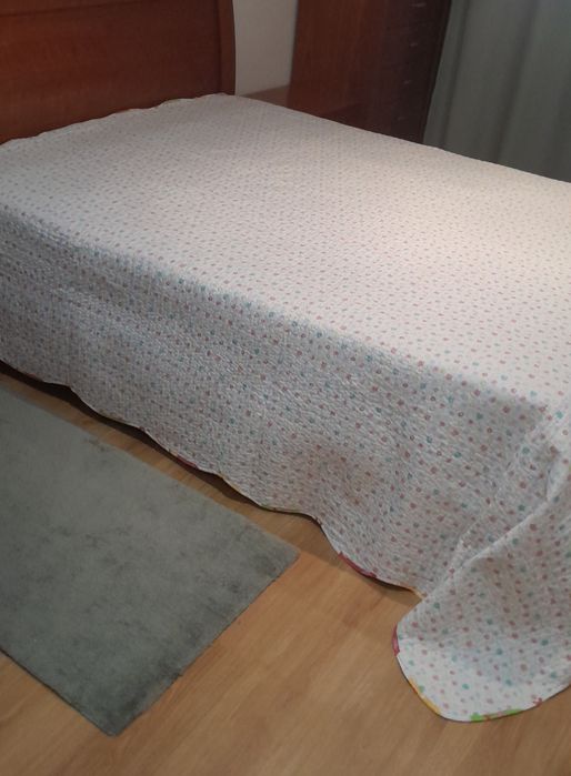 COLCHA FLORAL - Cama casal