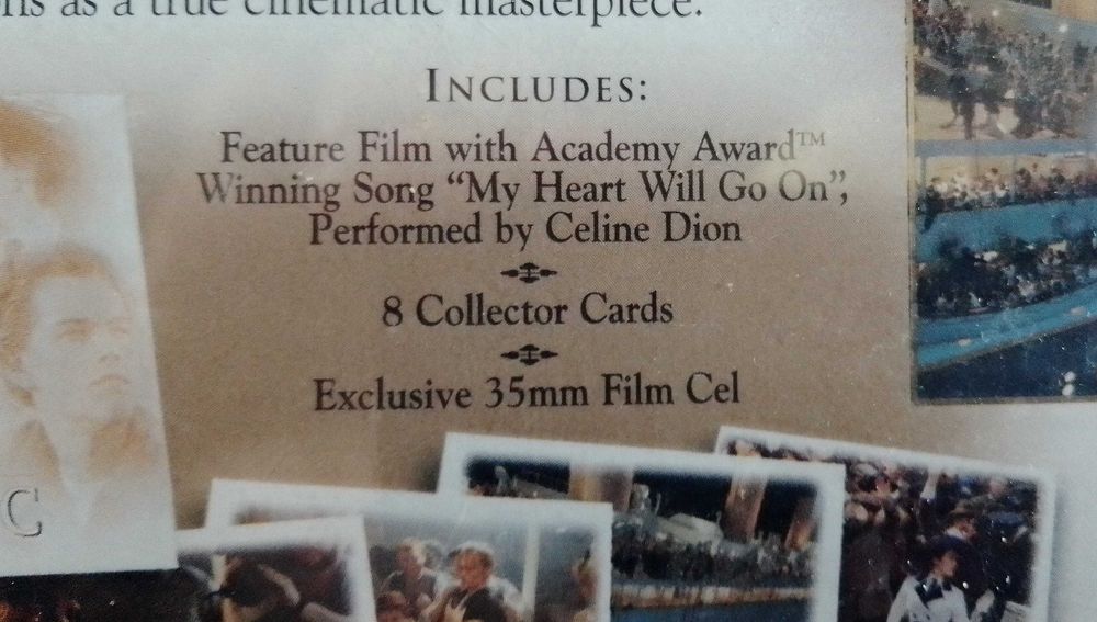 TITANIC - Caixa Premium Filme com Fragmento 35mm ORIGINAL