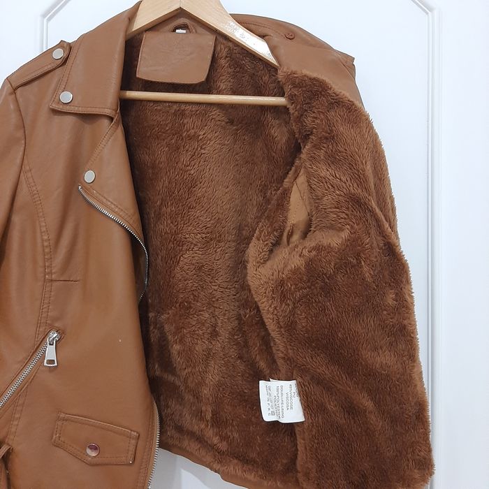 Casaco de napa camel