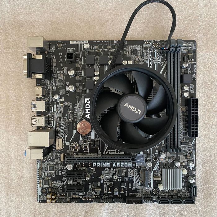 Motherboard ASUS PRIME A320M-K + CPU Ryzen 3 2200G