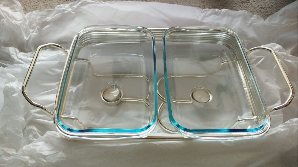 Base e 2 tabuleiros de servir Silverfield