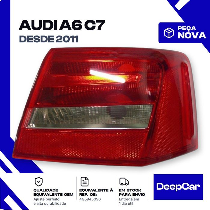 Farolim traseiro Audi A6 C7 4G5945096 Direito (2011 em diante) Peça Nova