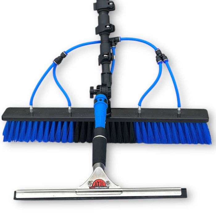 Телескопічна миюча щітка для вікон та сонячних панелей 7м (500 мм)