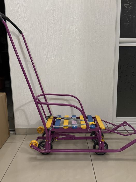 Дитячі санки універсальні сніг асфальт