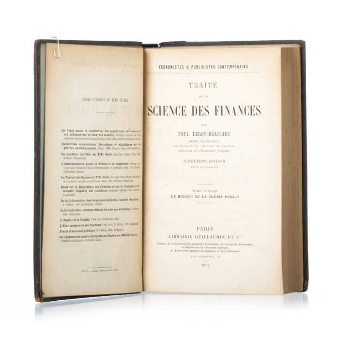 Livros - Beaulieu; Paul Leroy - Traité de la Science des Finances