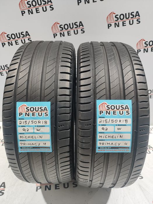 2 pneus semi novos 215-50R18 Michelin - Oferta dos Portes