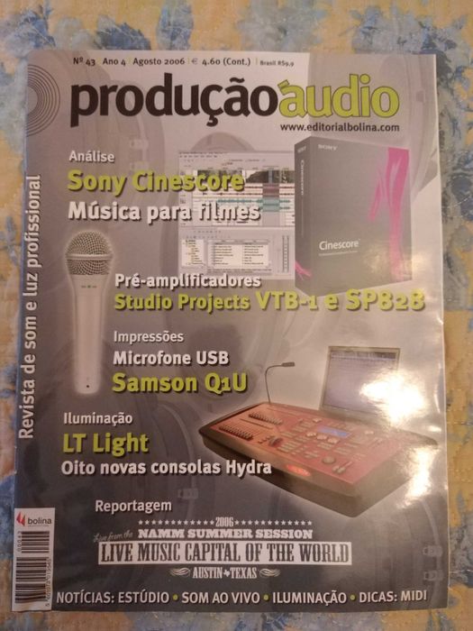 Lote revistas produção áudio