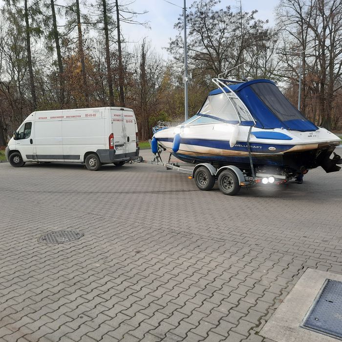 Holowanie transport samochodów łodzi jachtów maszyn rolniczych Polska