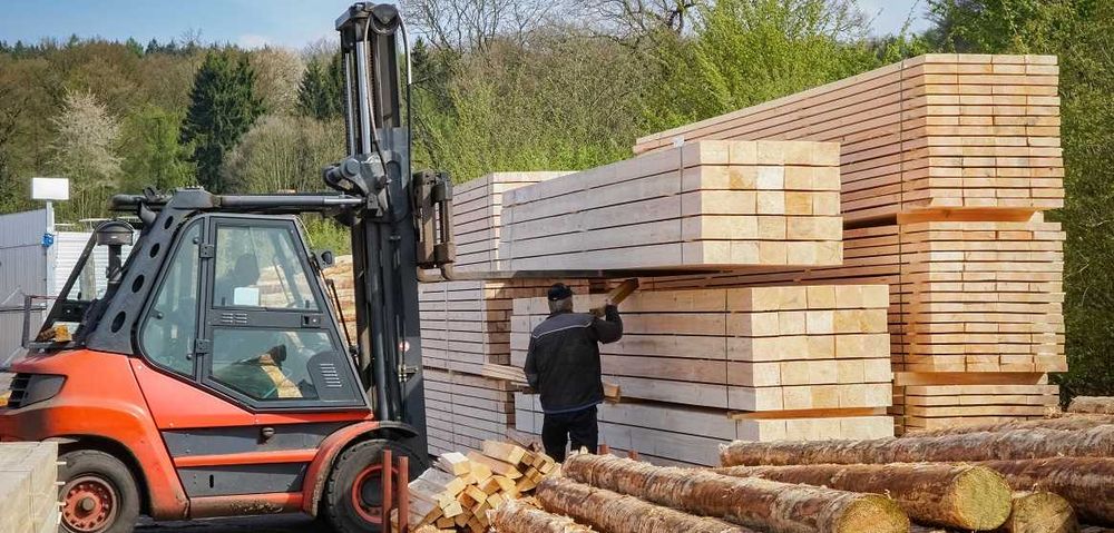 Deski, Więźba dachowa, łaty, tartak transport