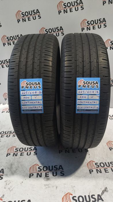 2 pneus semi novos 225-60R18 Continental - Oferta dos Portes