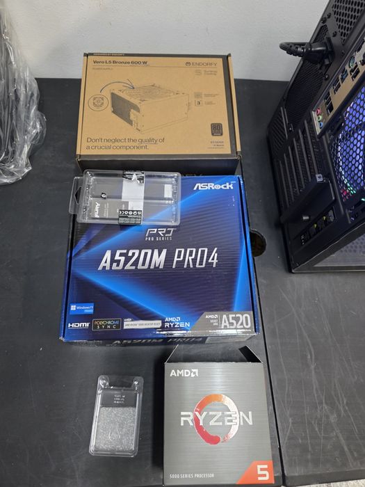 Szybki komputer stacjonarny do gier, Fortnite Minecraft Ryzen 5 5600 RTX futureproof