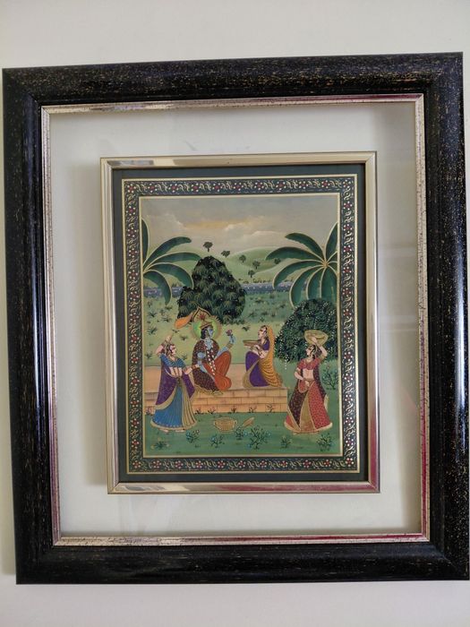 Quadro com moldura indiano