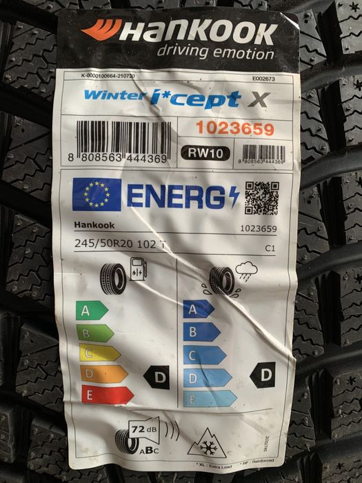 (8шт) нові 245/50R20 Hankook Winter I'Cept X RW10 (102T) зимові шини: 6 ...