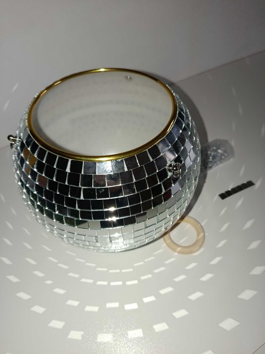 Doniczka wisząca kula dyskotekowa