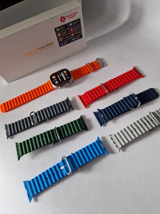 Hk 9 ultra 2 max watch z 4 paskami do wyboru