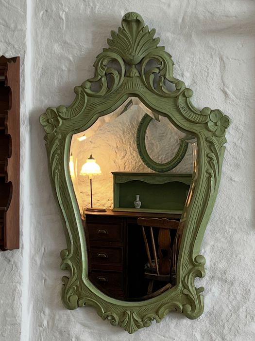 Espelho Vintage Restaurado | Madeira Maciça