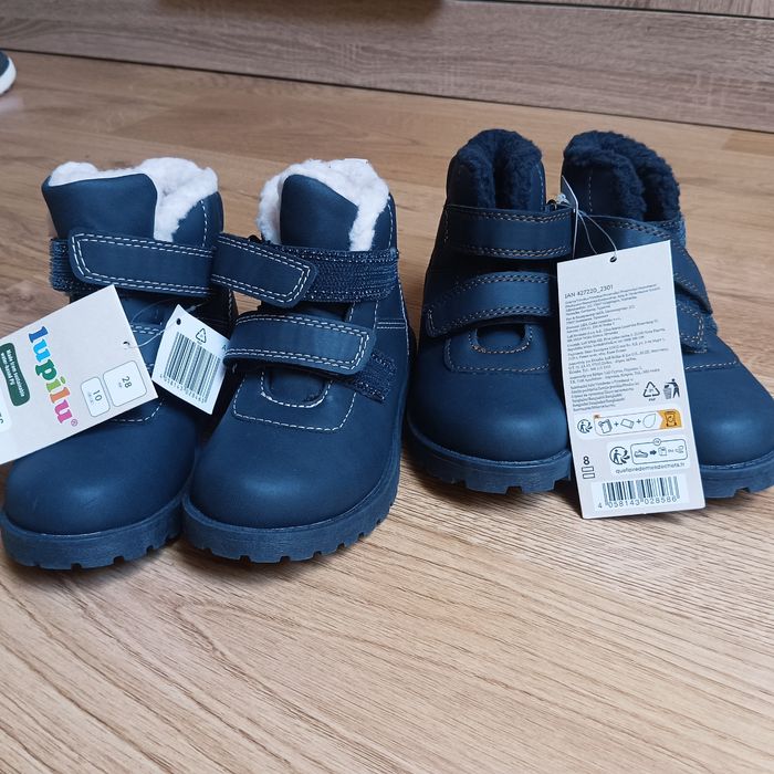 Kozaki botki trzewiki dziecięce z ciepłe dla bliźniaczek