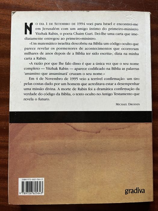 Livro como novo - o codigo da biblia