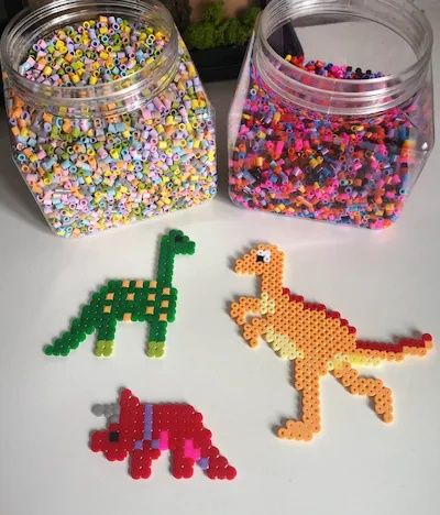 Термо мозаїка IKEA PYSSLA + формочки яскраві кольори