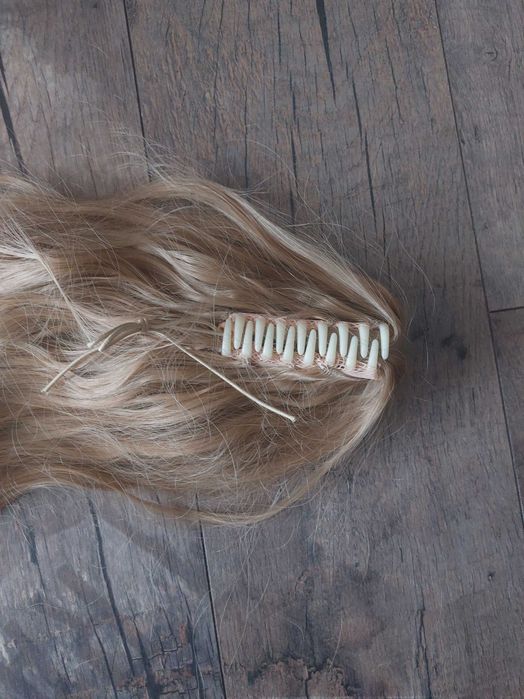 Doczepiany kucyk blond ok 60 cm